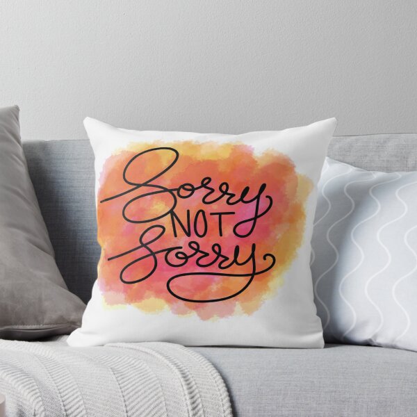Item preview, Sorry Not Sorry Cursive Watercolor designed and sold by emt-art.