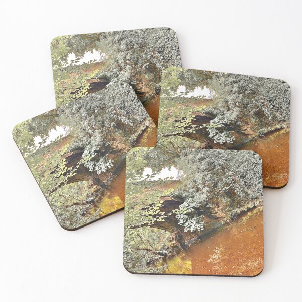 Item preview, Bridge Trees River Warm Grey Sky Photography designed and sold by IBMClothing.