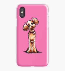 Girly Apricot Poodle iPhone Case