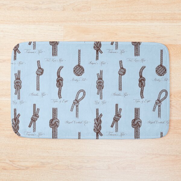 Item preview, Nautical Knots (Light Blue and Brown) designed and sold by illucalliart.