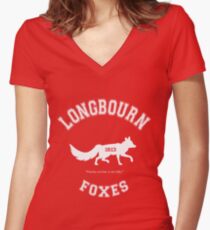 Longbourn Foxes - Pride and Prejudice - Team Bennet Women's Fitted V-Neck T-Shirt
