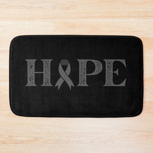 Item preview, Hope Text Grey Awareness Ribbon Design designed and sold by Gramsta.
