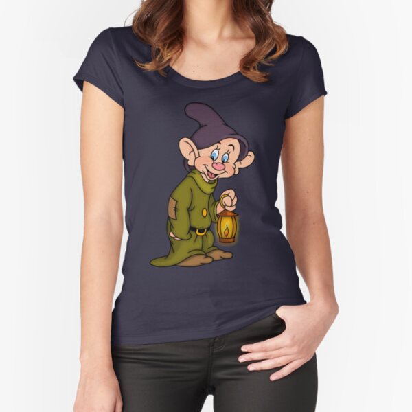 Dopey Lantern Fitted Scoop T-Shirt