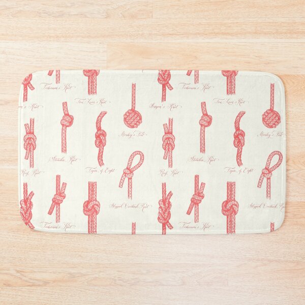 Item preview, Nautical Knots (Beige and Coral) designed and sold by illucalliart.