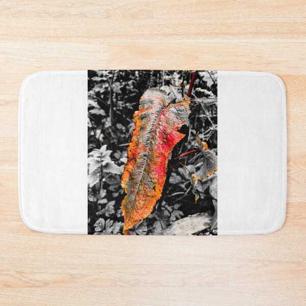 Item preview, Orange Red Black and White Leaf Photography designed and sold by IBMClothing.