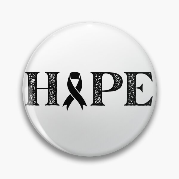 Item preview, Hope Text Black Awareness Ribbon Design designed and sold by Gramsta.