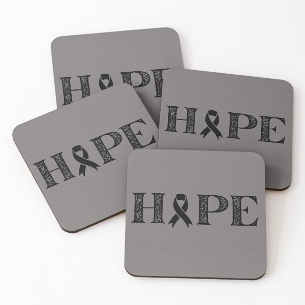 Item preview, Hope Text Black Awareness Ribbon Design designed and sold by Gramsta.