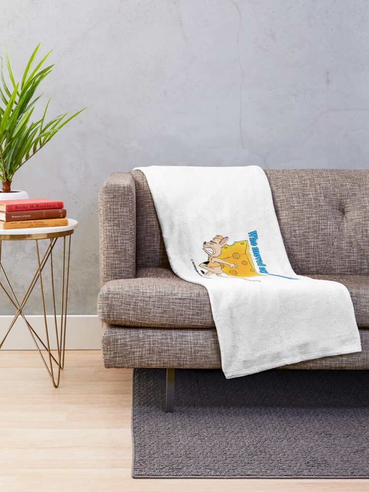 Alternate view of Who Moved My Cheese? Throw Blanket