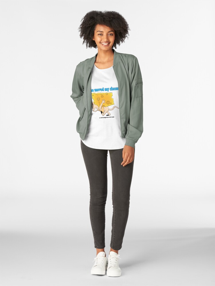 Alternate view of Who Moved My Cheese? Premium Scoop T-Shirt