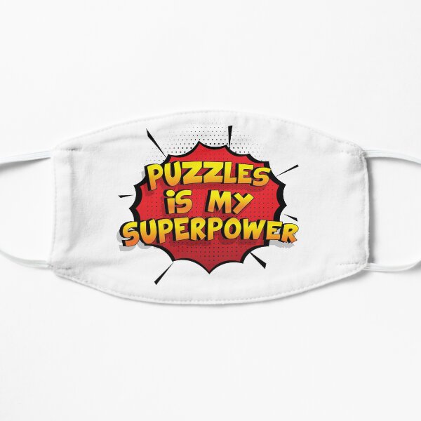 Puzzles ist mein Superpower Lustiges Puzzles Designgeschenk Flache Maske