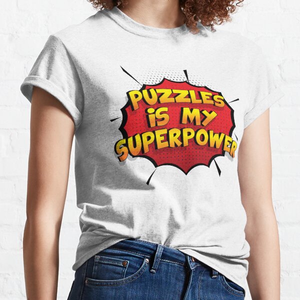 Puzzles ist mein Superpower Lustiges Puzzles Designgeschenk Classic T-Shirt