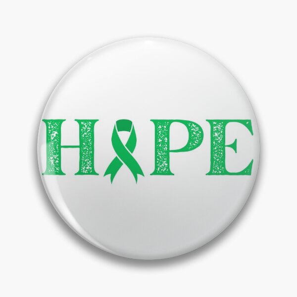 Item preview, Hope Text Green Awareness Ribbon Design designed and sold by Gramsta.