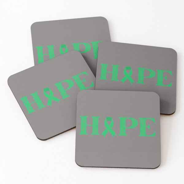 Item preview, Hope Text Green Awareness Ribbon Design designed and sold by Gramsta.