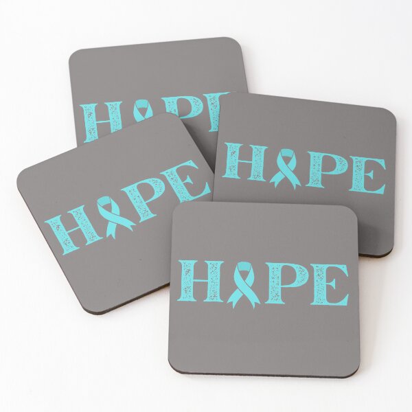 Item preview, Hope Text Light Blue Awareness Ribbon Design designed and sold by Gramsta.