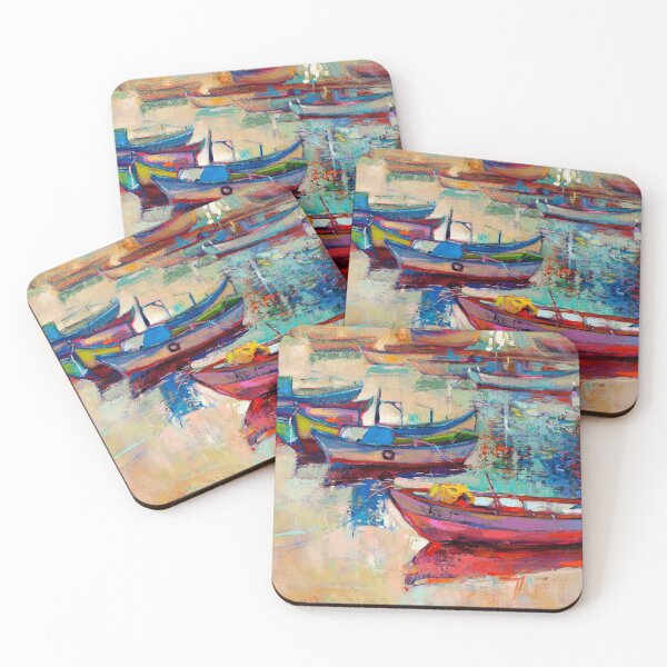 Item preview, Boats at the Pier designed and sold by Ethiyo.
