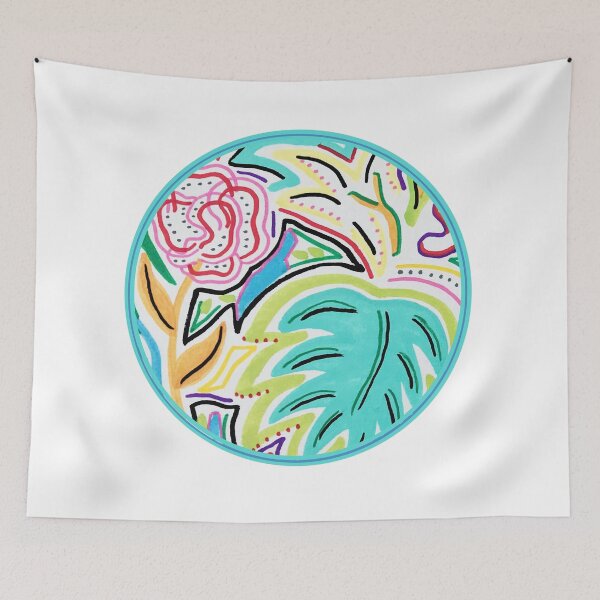 Item preview, Flower Print Circle designed and sold by dontflashtash.