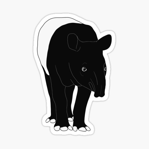 Vista previa del artículo con la obra «Tapir malayo», diseñado y vendido por Marie-Sophie Germain.