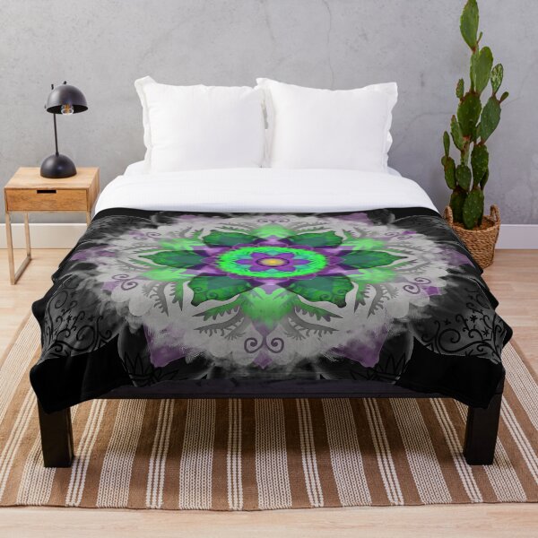 Aperçu de l'œuvre Mandala fleur abstraite créée et vendue par CommonSpring.