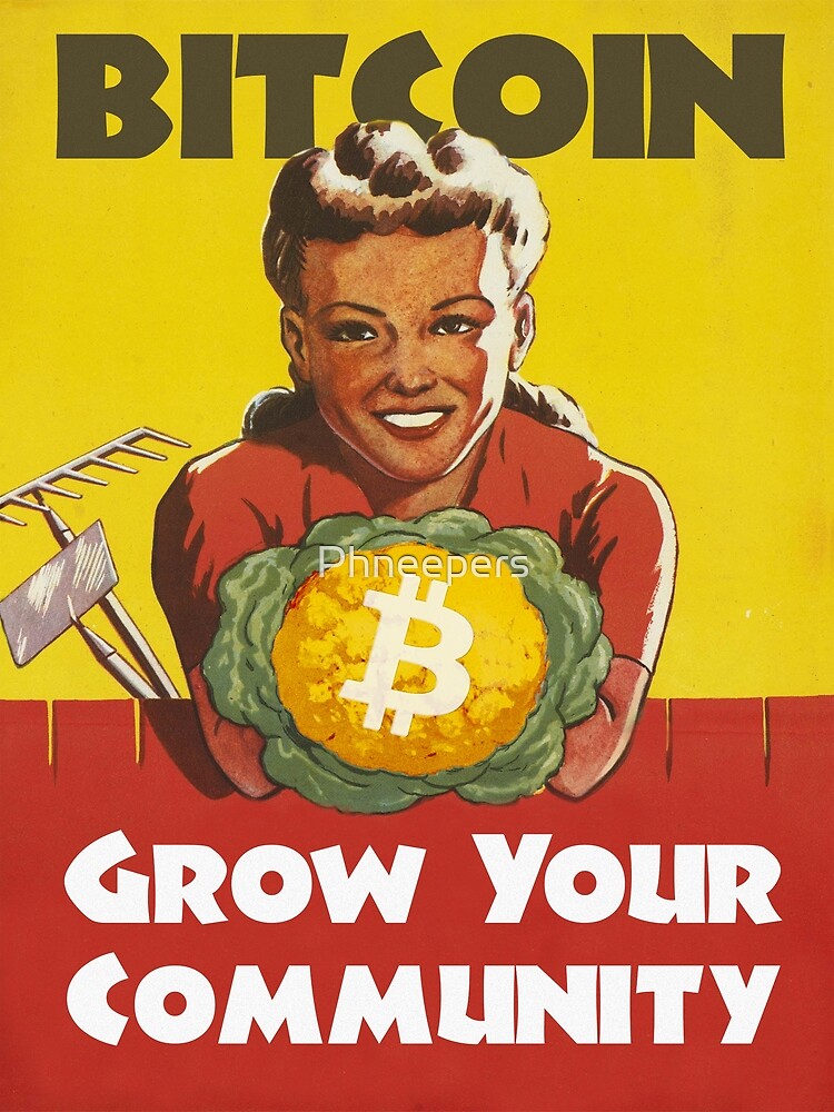 Disover Bitcoin - Grow Your Community Premium Matte Vertical Poster