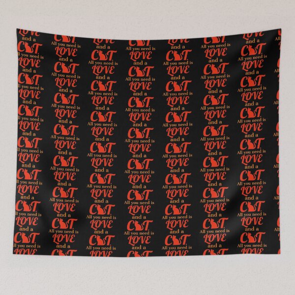 Item preview, all you need is love and a cat. designed and sold by doctors-apparel.