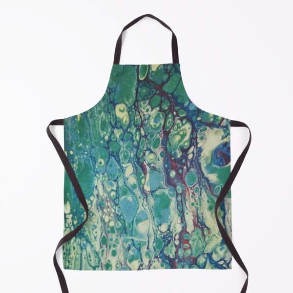 Item preview, Aqua-Ma-Green Acrylic Pouring Painting designed and sold by AHobbyAJob.