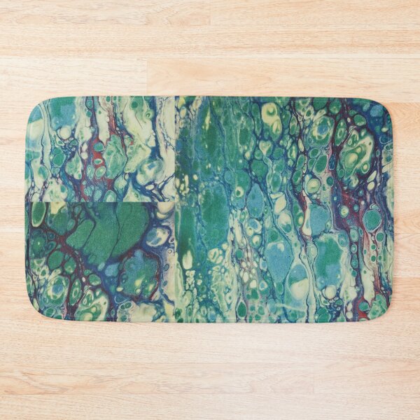 Item preview, Aqua-Ma-Green Acrylic Pouring Painting designed and sold by AHobbyAJob.