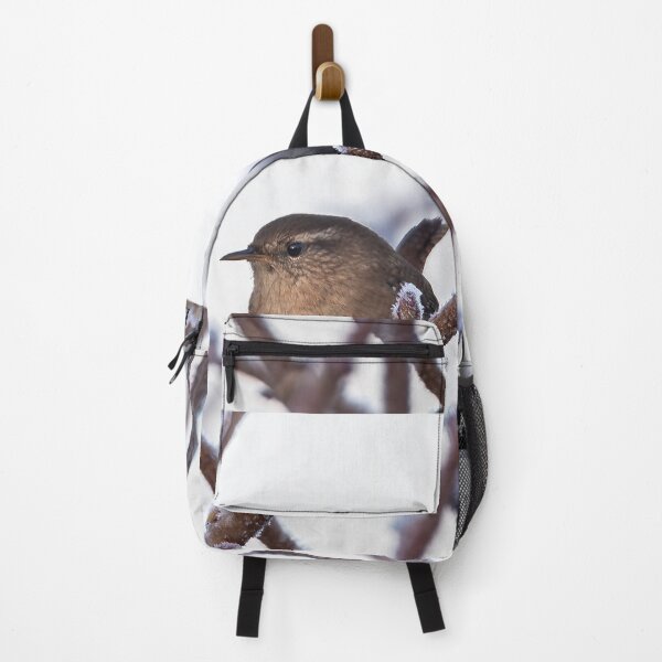 Item preview, A beautiful Wren sitting on a frozen branch designed and sold by PhotographMassa.