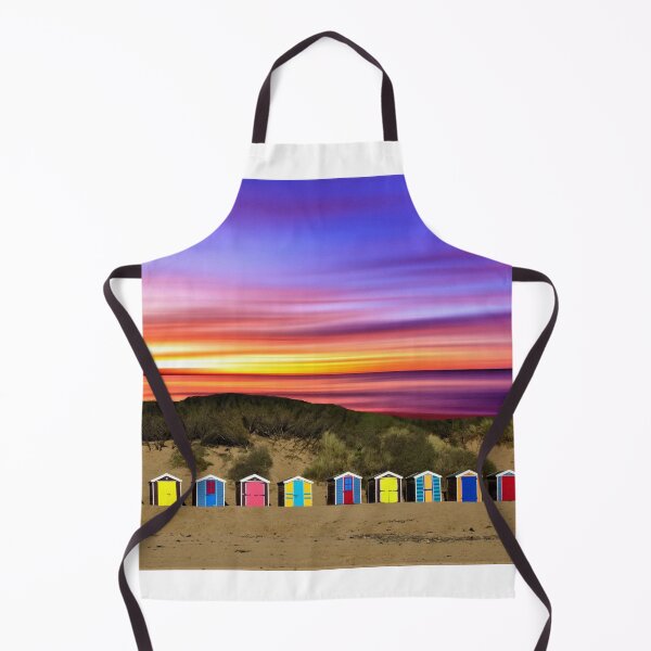 Item preview, Colourful Beach Huts Under A Brilliant Sunset designed and sold by robspencer.
