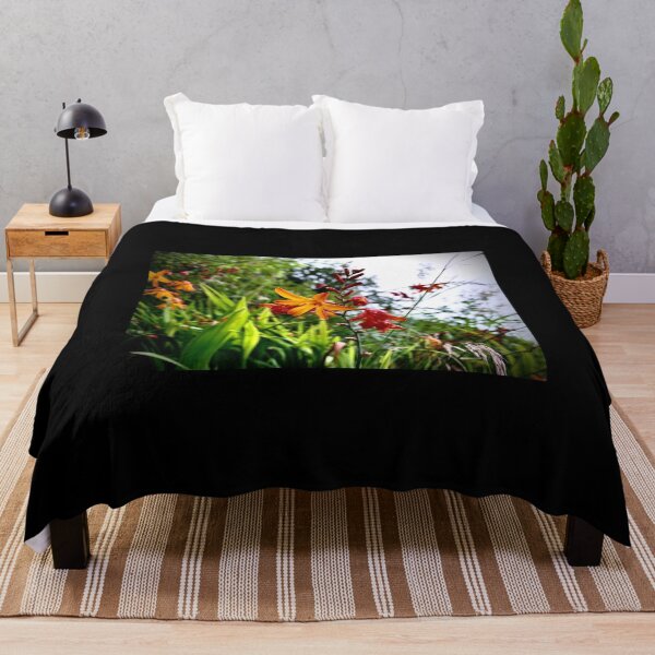 Item preview, Orange Flower Tall Grass Nature Photography designed and sold by IBMClothing.