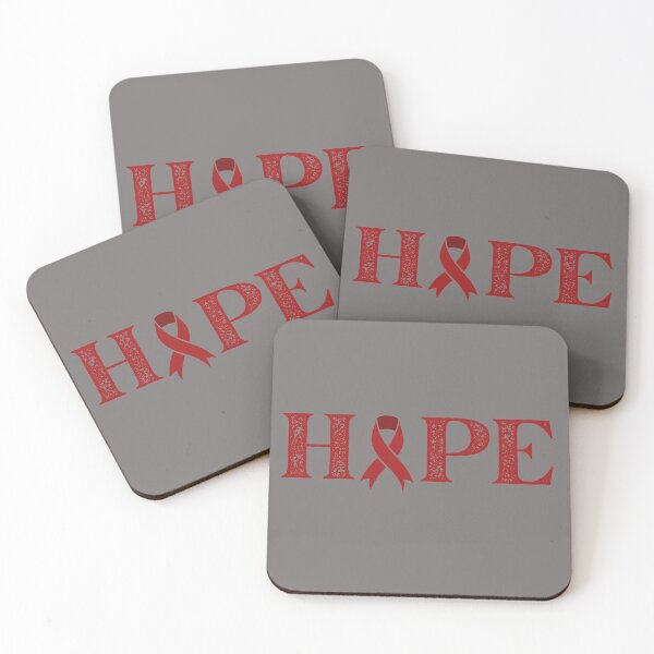 Item preview, Hope Text Burgundy Awareness Ribbon Design designed and sold by Gramsta.