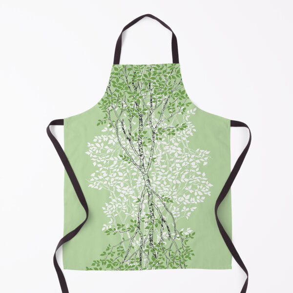 Item preview, Growth Green Birch Trees Drawing Design designed and sold by RPuniquedesigns.