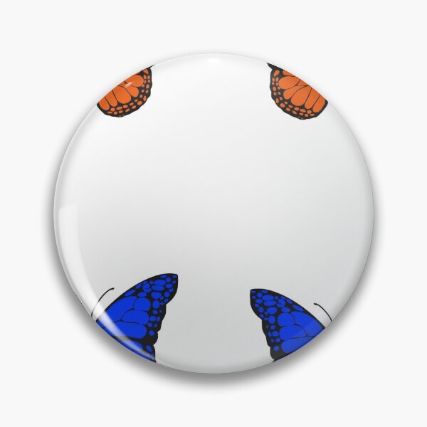 Artikelvorschau, orange und blaue Schmetterlinge entworfen und verkauft von sophieromiller.