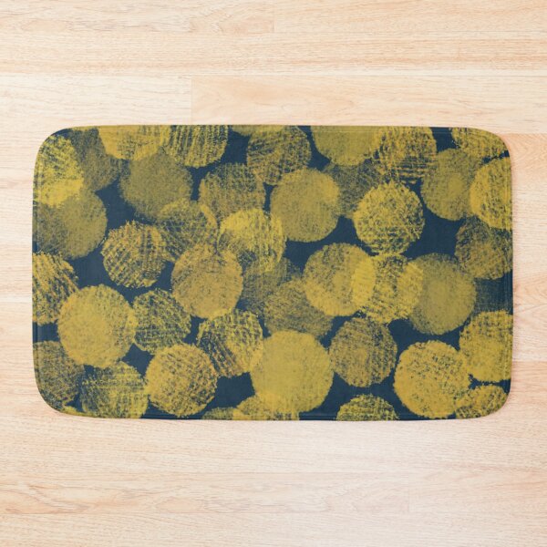 Item preview, Knitwise Abstract Pattern in Light Mustard Yellow and Navy Blue designed and sold by kierkegaard.
