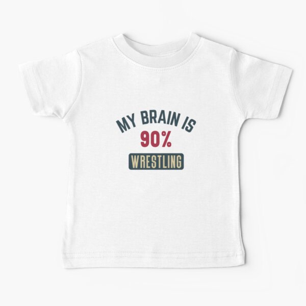Item preview, My brain is 90% wrestling. full designed and sold by bumperapparels.
