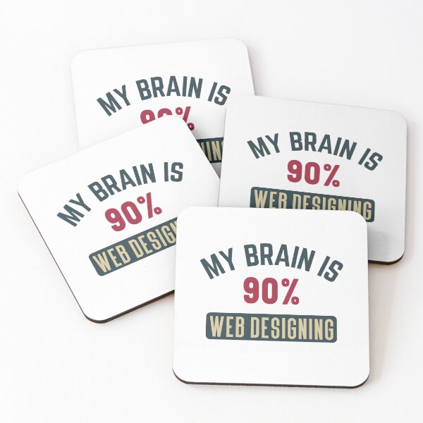 Item preview, My brain is 90% web designing full designed and sold by bumperapparels.