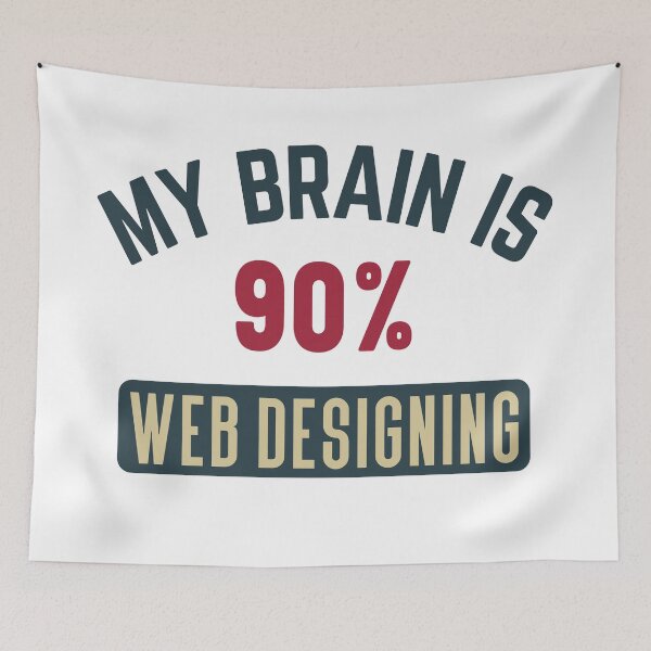 Item preview, My brain is 90% web designing full designed and sold by bumperapparels.