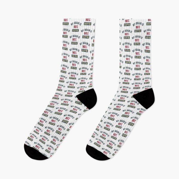 Item preview, My brain is 90% shopping full designed and sold by bumperapparels.