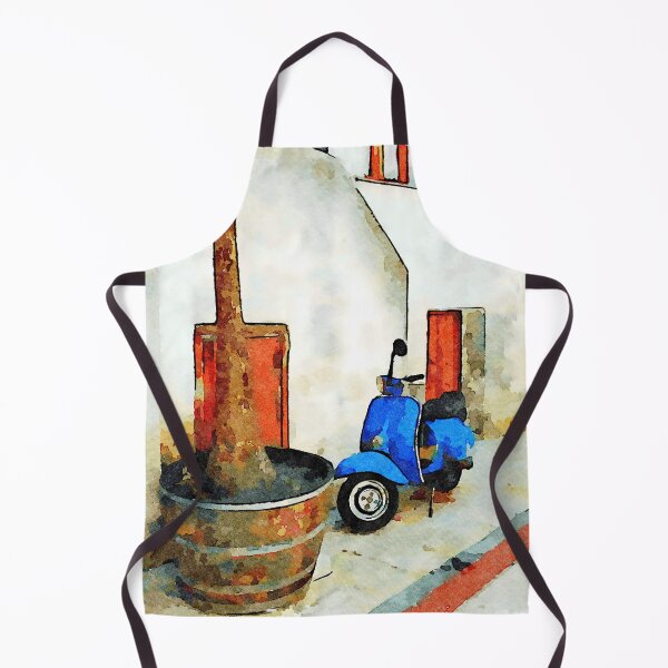 Item preview, Blue scooter parked designed and sold by Giuseppe Cocco.