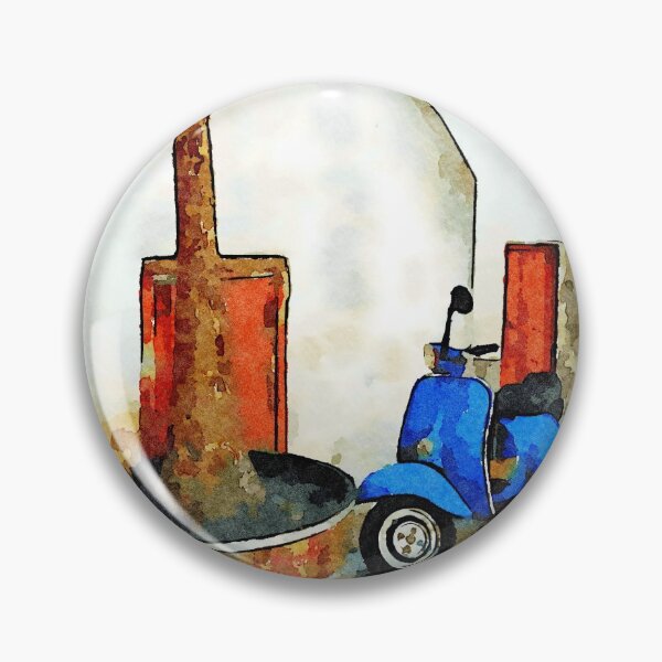 Item preview, Blue scooter parked designed and sold by Giuseppe Cocco.
