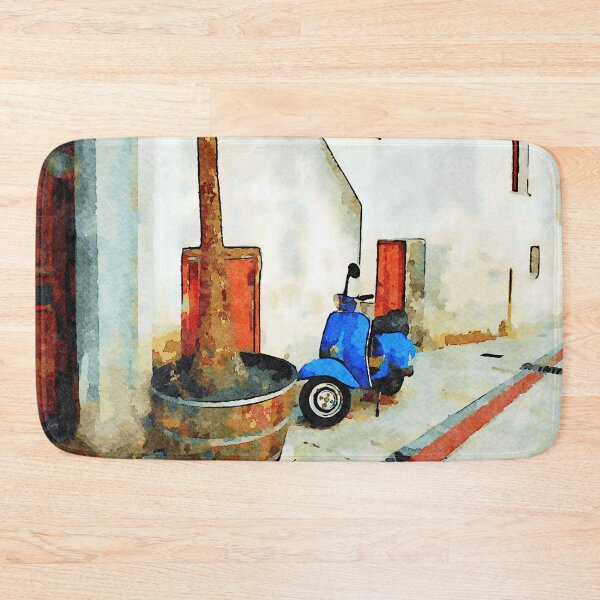 Item preview, Blue scooter parked designed and sold by Giuseppe Cocco.