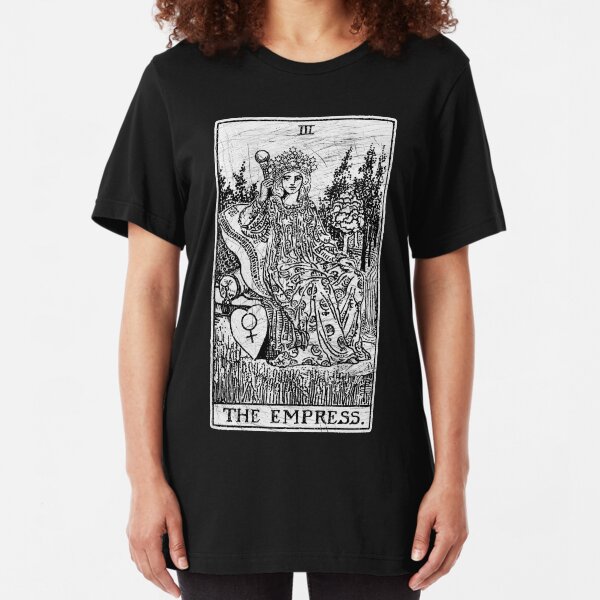 The Empress Tarot Card - Major Arcana - fortune telling - occult Slim Fit T-Shirt