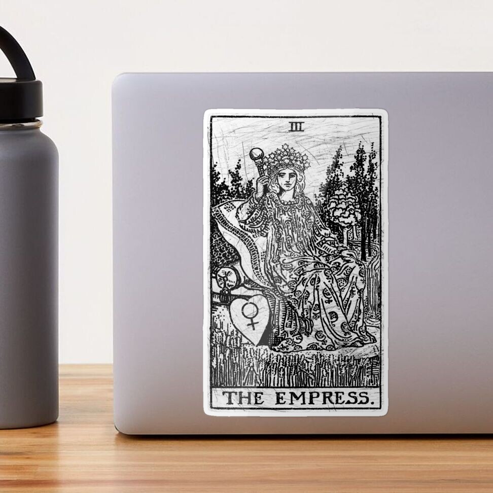 The Empress Tarot Sticker (Large) – Grove and Grotto
