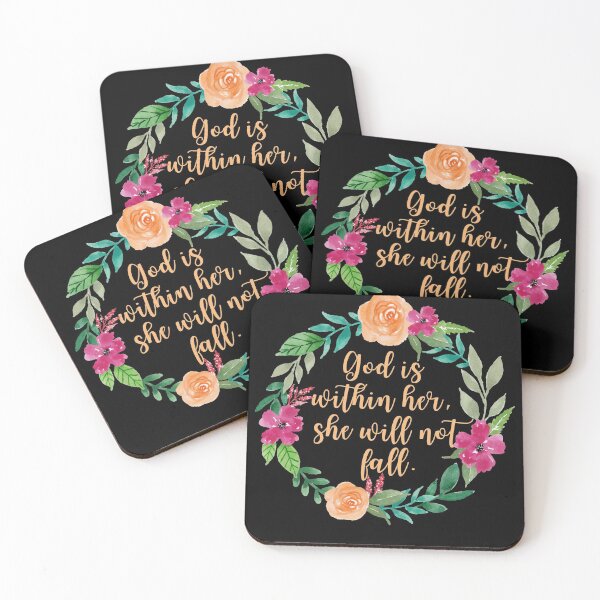 Item preview, God Is Within Her She Will Not Fall - Flowers  designed and sold by KarolinaPaz.