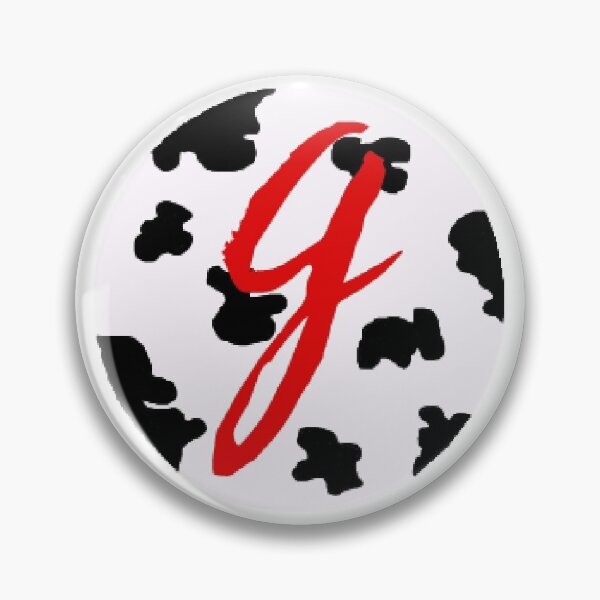 Item preview, red letter g inside cow print circle  designed and sold by shaynaaaa.