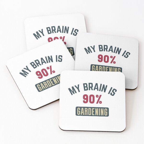 Item preview, My brain is 90% gardening full designed and sold by bumperapparels.