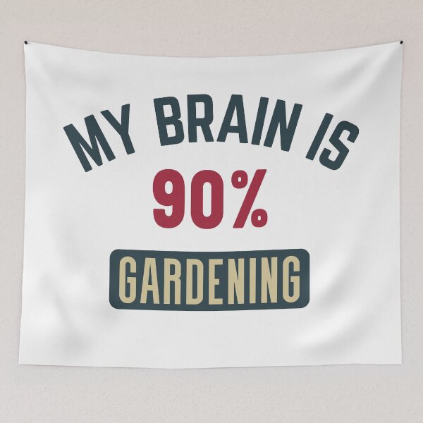 Item preview, My brain is 90% gardening full designed and sold by bumperapparels.