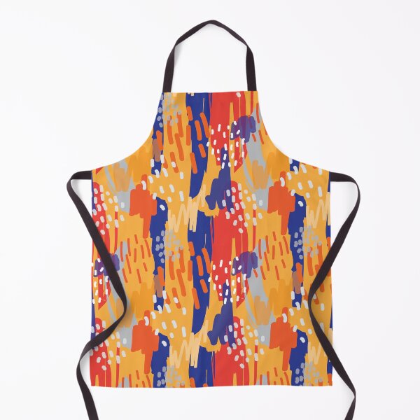 Item preview, Abstract Colorful Paintbrush Drawing Design on Orange designed and sold by RPuniquedesigns.