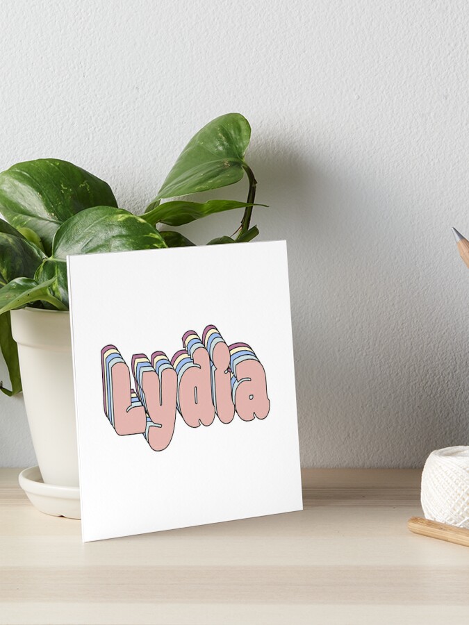 Lydia  Name Art Print