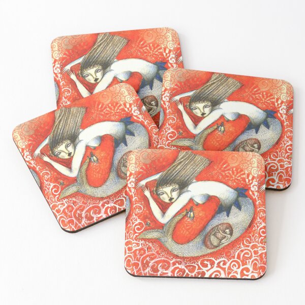 Item preview, Sirena en Rojo designed and sold by Arema Arega.
