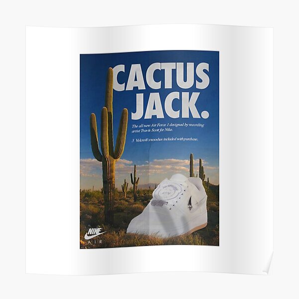 Cactus Jack Air Force Travis Scott Poster